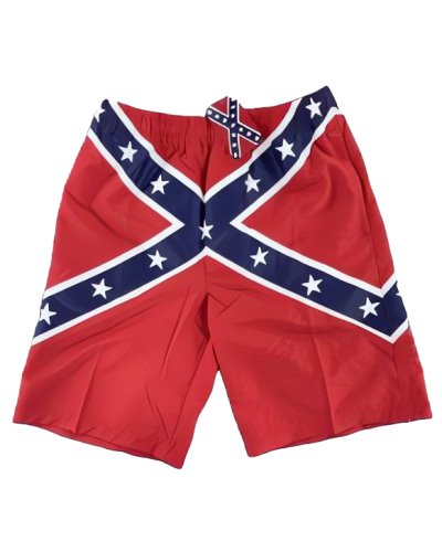 Confederate Battle Flag men's swim trunks